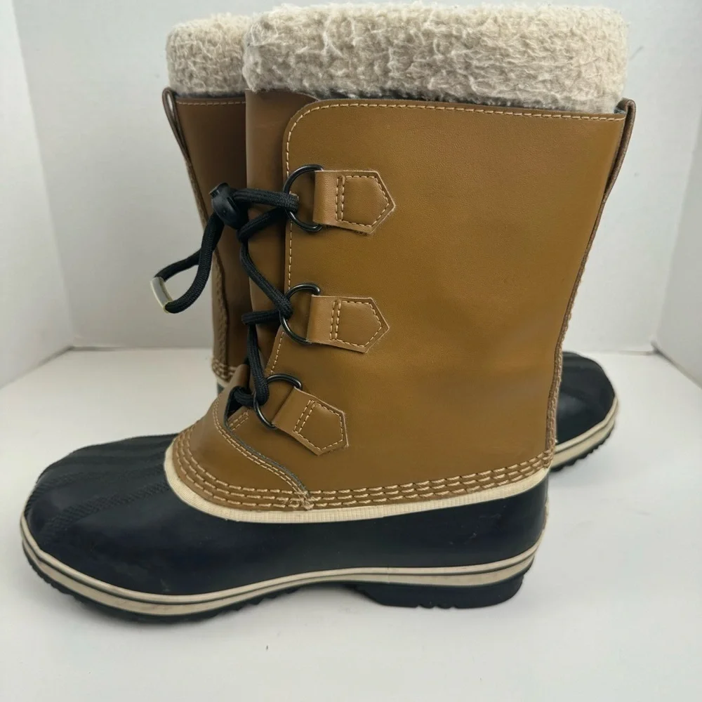 Sorel Youth Pac Lace Up Waterproof Lined Duck Boots